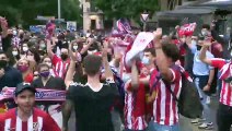Así celebra la afición del Atlético de Madrid el título de Liga