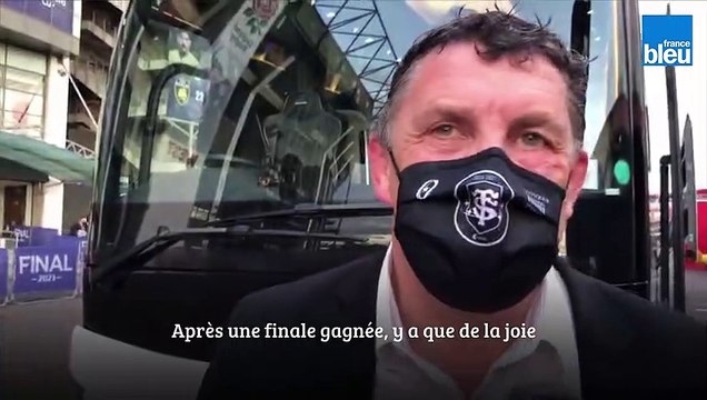 Première réaction du président du Stade Toulousain, Didier Lacroix, après la victoire en Coupe d'Europe face au Stade Rochelais