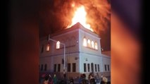 Incendian el Palacio de Justicia de Tuluá, Valle del Cauca, en protestas