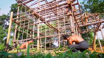 Two Poor Men! Build Three-Story House Made Of Bamboo And Wood Near The Mountain [ Part1 ]