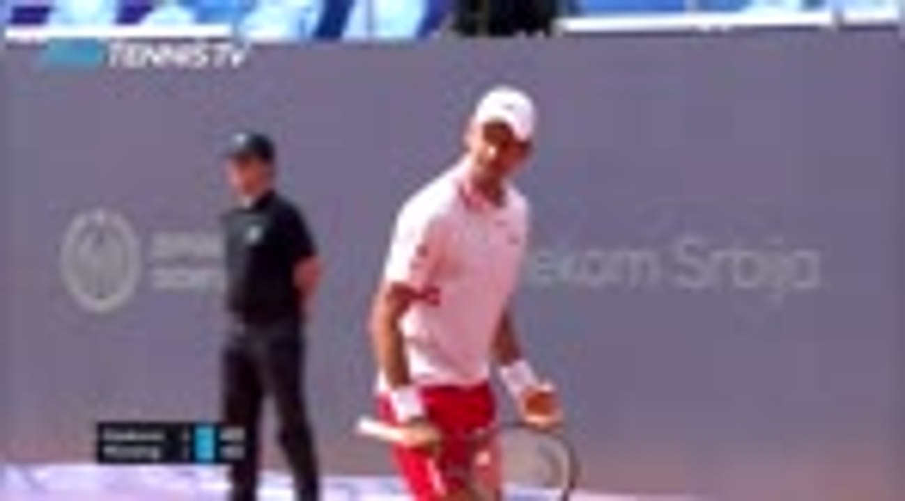 Djokovic gets better of frustrations to beat Moraing