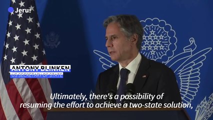 Blinken says two-state solution only way forward in Mideast