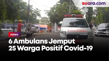 6 Ambulans Jemput 25 Warga Ngaglik Positif Covid-19, Antar Isolasi ke Asrama Haji