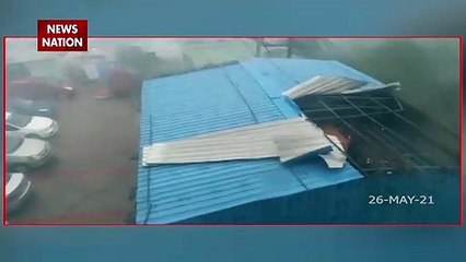 Yaas Cyclone: ​​ Tin Shed Blown in Dhamra Port. Life affected by Wind