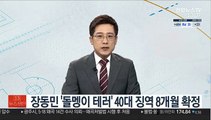 장동민 돌멩이 테러 40대 항소 취하…징역 8개월