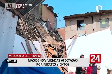 Viviendas con daños dejaron fuertes vientos registrados en VMT el último lunes