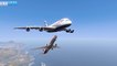 A380 collides with Boeing 737 Mid Air during emergency landing |  A380 colide com o Boeing 737 Mid Air durante o pouso de emergência.
