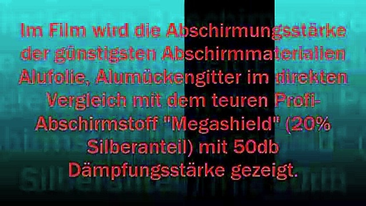 Microwave terror - shielding fabrics in comparison, shielding cell phone radiation, wifi radiation, 5G radiation.Mikrowellenterror - Abschirmstoffe im Vergleich, Handystrahlung, Wlan Strahlung, 5G Strahlung abschirmen