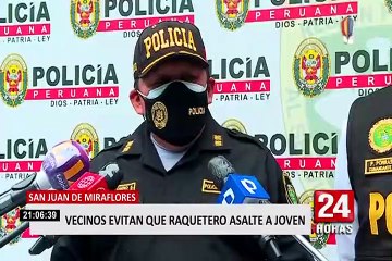 SJM: PNP captura a delincuente que cogoteaba a sus víctimas