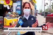 Barrios Altos: Delincuentes roban furgoneta de comerciante con mercadería valorizada en 6 mil soles