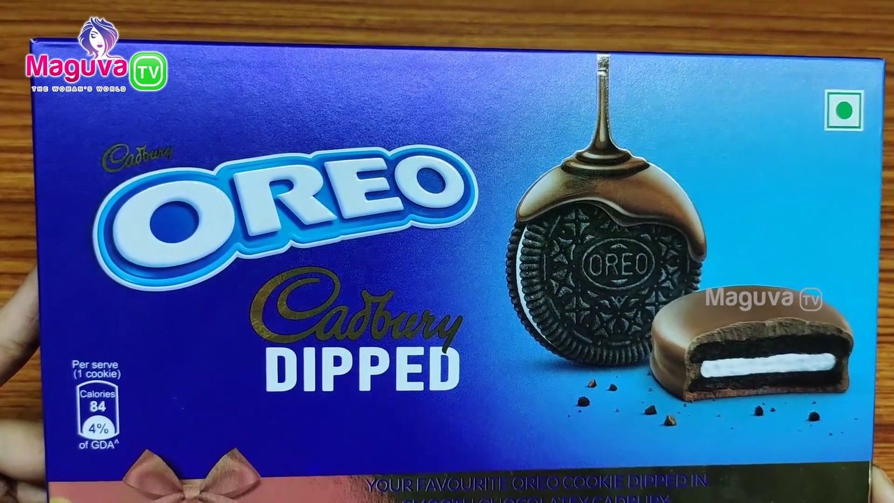 Oreo Cadbury Dipped Cookie Review | Oreo Sandwich Biscuit Dipped in chocolaty Cadbury  | Food Review #2 Maguva tv