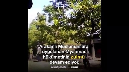 Arakan Müslümanlarına yapılan zulüm böyle görüntülendi!