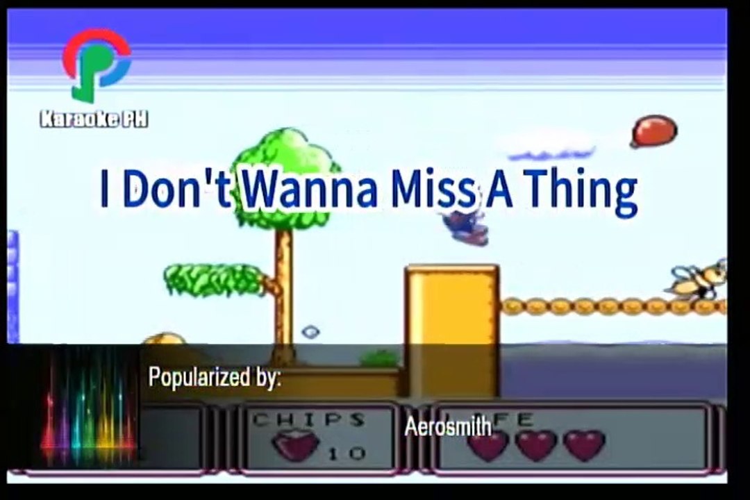 Aerosmith I Don't Want To Miss A Thing Karaoke