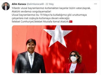 FETHİYE'DE BAŞKANDAN 'TÜRK BAYRAĞI DAĞITMA' AÇIKLAMASI