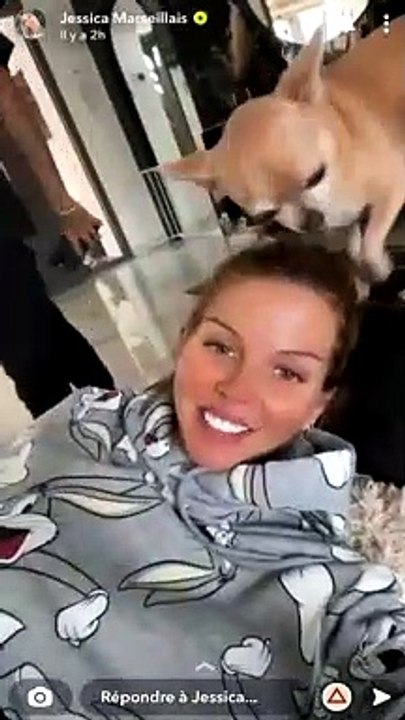 Jessica Thivenin de retour à la maison après son hospitalisation. Le 23 mai 2021.