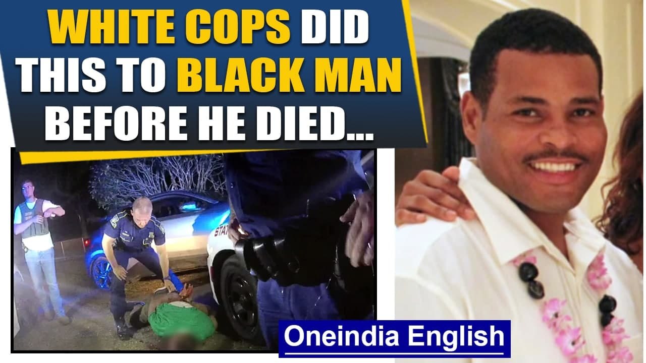 Black man tased, choked & beaten by US cops in...