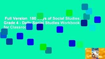 Full Version  180 Days of Social Studies: Grade 4 - Daily Social Studies Workbook for Classroom