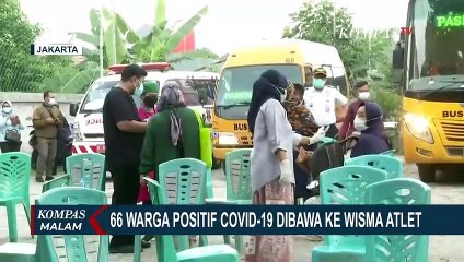 66 Warga Positif Covid-19 Dibawa ke Wisma Atlet