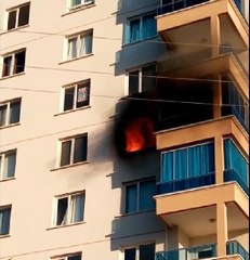 Son dakika haberi! ANKARA'DA 11 KATLI BİNADA KORKUTAN YANGIN