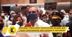 Abinader insta a residentes en el GSD y San Cristóbal a vacunarse 