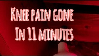 My knee pain was gone just 11 minutes after infrared light self-treatment