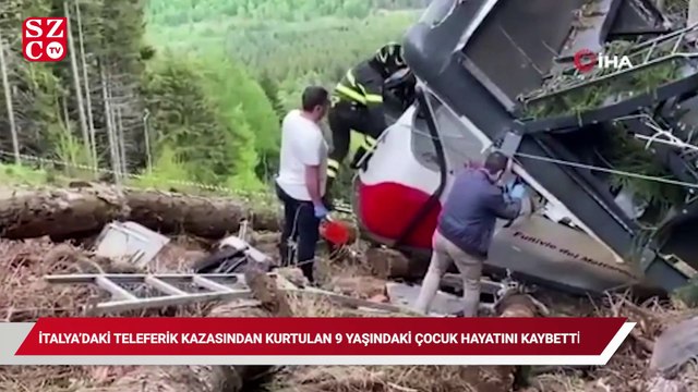 İtalya'daki teleferik kazasında yaralı kurtulan 9 yaşındaki çocuk hayatını kaybetti