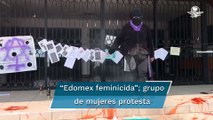 Colectivo feminista protesta ante feminicidios y agresiones sexuales en Edomex