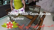 New Style Dining Table Cover, Table Mats & Runner ||  नए तरीके से बनाएं डाइनिंग टेबिल कवर , मैट
