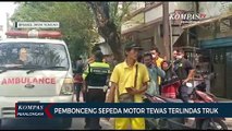 Pembonceng Sepeda Motor Tewas Terlindas Truk