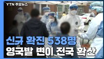 신규 확진 538명...휴일 영향 이틀째 5백 명대 / YTN