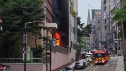 서울 강남구보건소에서 불...직원 9명 대피 / YTN