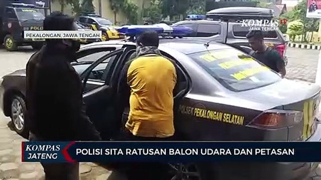 Polisi Sita Ratusan Balon Udara dan Petasan di Pekalongan