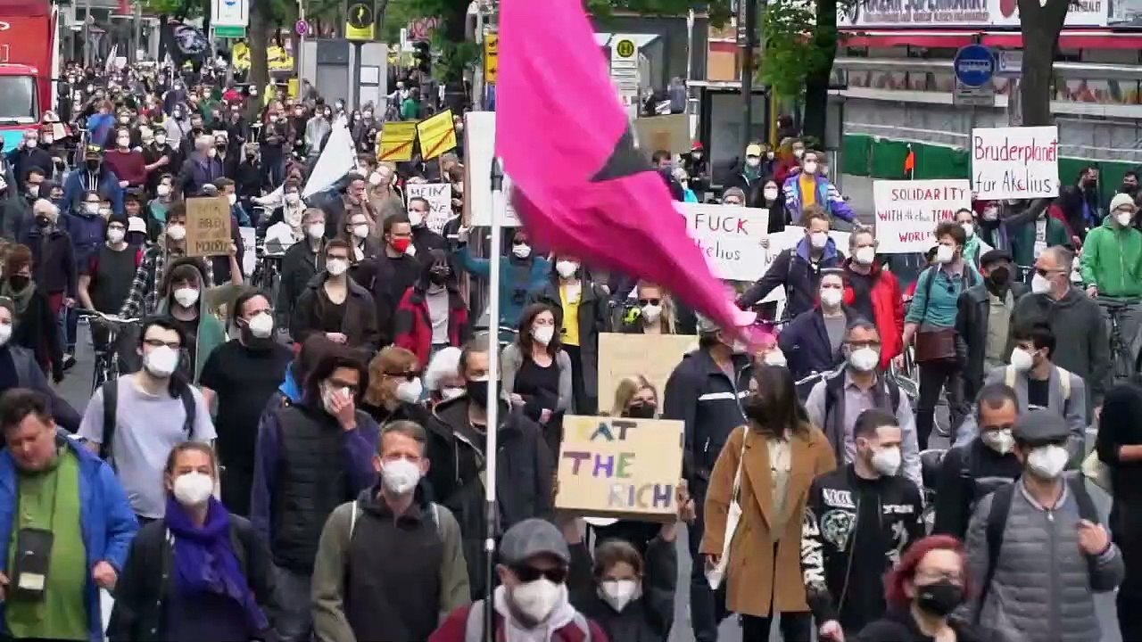 Lakbértüntetés Berlinben