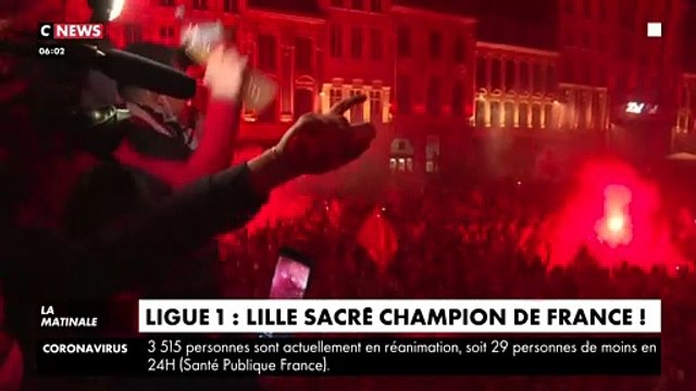 Des milliers de supporteurs ont célébré cette nuit sur la Grand-place de Lille, sans aucun geste barrière, le sacre du Losc, devenu champion de France pour la 4e fois de son histoire