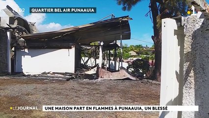 Un incendie détruit une maison et fait un blessé