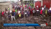 People flee in Goma as Congo’s Nyiragongo volcano threatens city