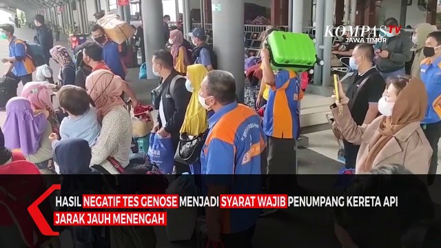 Puncak Arus Balik 14 Ribu Penumpang Kereta Berangkat dari Daop 8 Surabaya