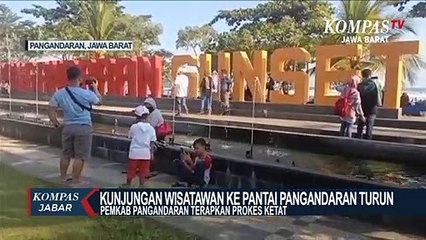 Pantai Pangandaran Kembali Dibuka, Wisatawan Turun Drastis