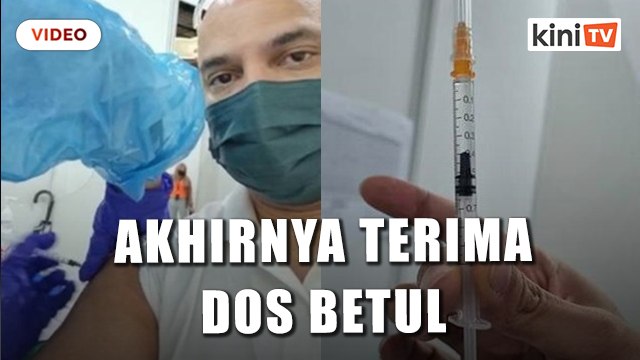 4 hari lepas 'tak cukup dos', lelaki terima suntikan tambahan