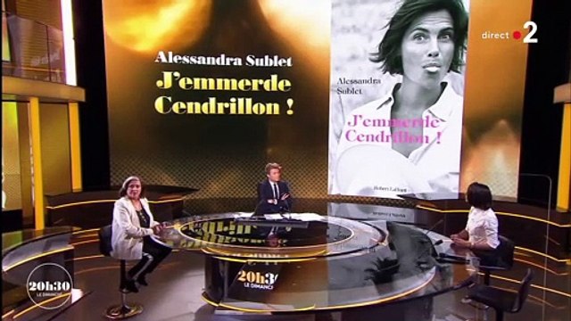 Alessandra Sublet évoque son premier divorce dans 20h30 le dimanche avec Laurent Delahousse - France 2