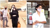 Nora Fatehi & Kubbra Sait Snapped At The Airport