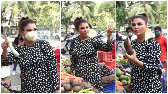 Rakhi Sawant Does Grocery Shopping; Guesses Most Vegetables Incorrectly; Asks Paps How To Cook