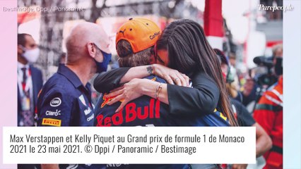 Max Verstappen et sa compagne Kelly Piquet : bisous passionnés pour fêter sa victoire à Monaco
