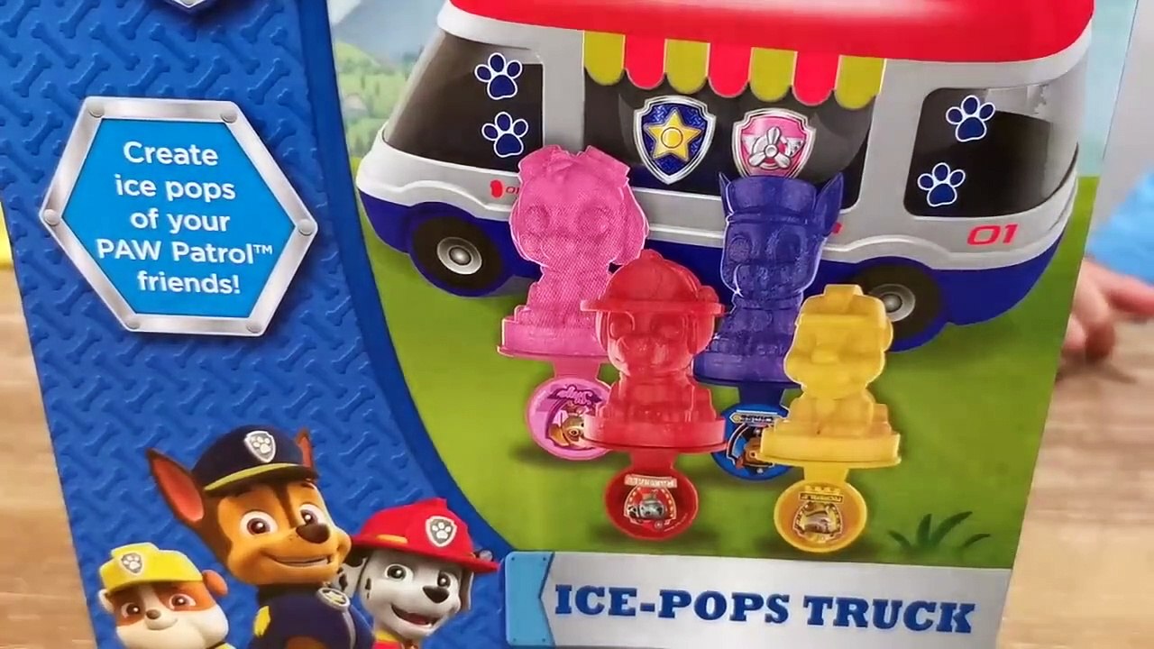 Kids Makes Ice Pops With Paw Patroller Truck Toys Tbtfuntv
