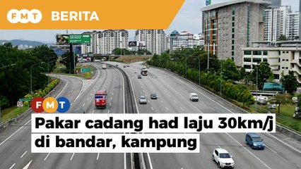 Pakar cadang had laju 30km/j di bandar, kampung