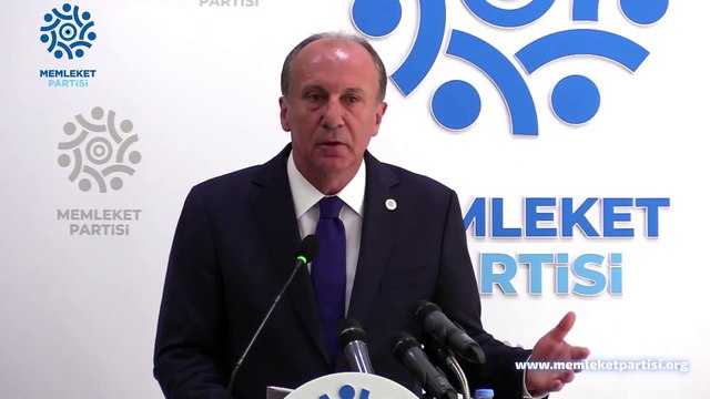 Memleket Partisi lideri Muharrem İnce'den basın toplantısı