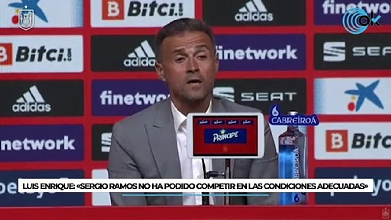 Luis Enrique: «Sergio Ramos no ha podido competir en las condiciones adecuadas»