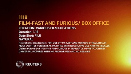 'F9' hits full speed to top int'l box office with $162m debut