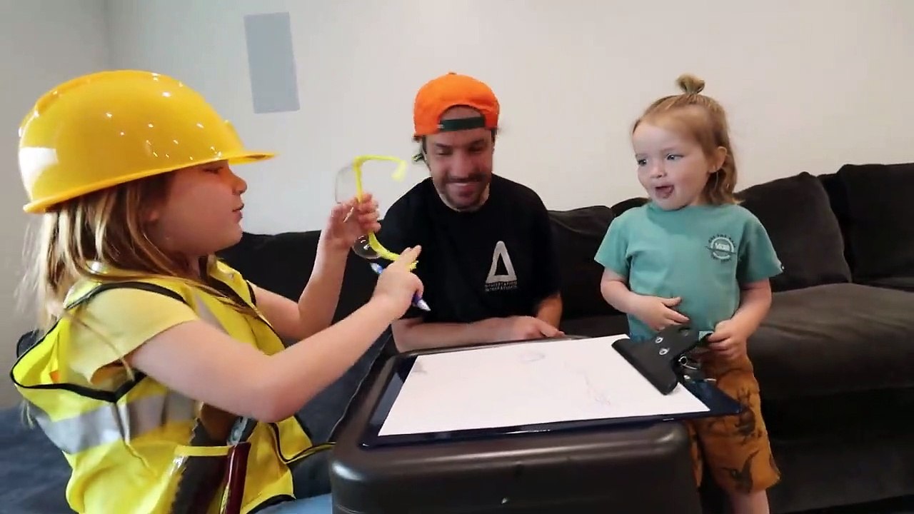 Kids Construction Job!! Adley Is The Boss! Help Build A Pretend Town