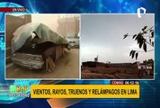 Reportan presencia de rayos y truenos desde distintos puntos de Lima y Callao